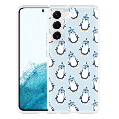 Cazy Hoesje geschikt voor Samsung Galaxy S22 - Pinguins