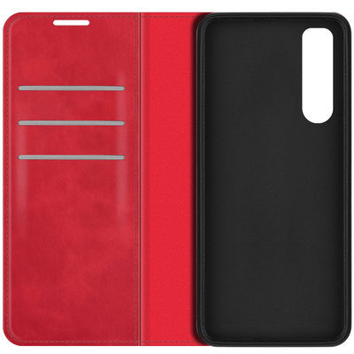 Cazy Wallet Magnetic Hoesje geschikt voor Sony Xperia 5 IV - Rood