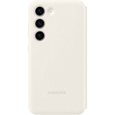 Samsung Galaxy S23+ Hoesje - Originele Samsung Smart View Wallet Case - Cream