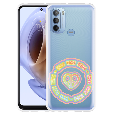 Cazy Hoesje geschikt voor Motorola Moto G41 - Free Your Mind