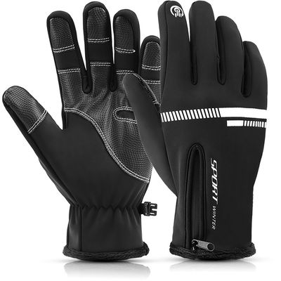 Cazy Touchscreen Sport Handschoenen - Zwart - Maat L