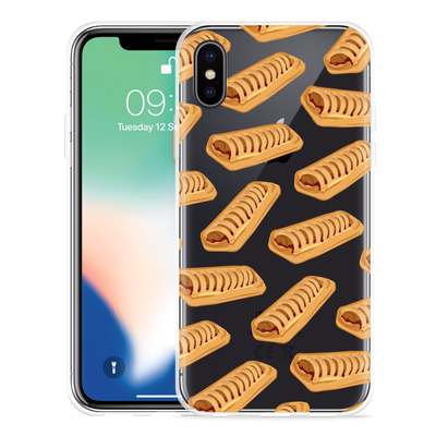 Cazy Hoesje geschikt voor iPhone Xs - Frikandelbroodjes