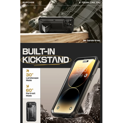 Supcase iPhone 15 Pro Unicorn Beetle Pro Case (black)