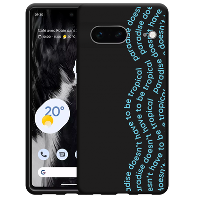 Cazy Hoesje Zwart geschikt voor Google Pixel 7 - Tropical Paradise