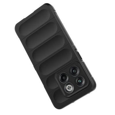 Cazy Hoesje geschikt voor OnePlus 10T - Shockproof TPU Backcover - Zwart