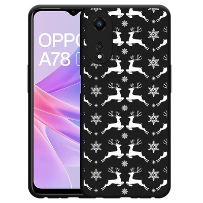 Cazy Hoesje Zwart geschikt voor Oppo A78 5G Oh Deer