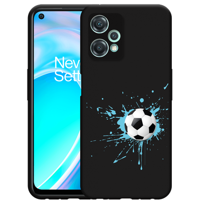 Cazy Hoesje Zwart geschikt voor OnePlus Nord CE 2 Lite - Soccer Ball