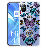 Hoesje geschikt voor Xiaomi Mi 11 Lite - Vlinder Symmetrie