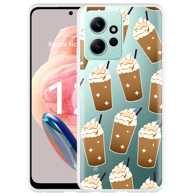 Cazy Hoesje geschikt voor Xiaomi Redmi Note 12 4G Frappuccino's