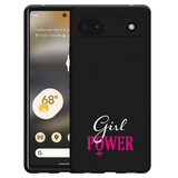 Hoesje Zwart geschikt voor Google Pixel 6a - Girl Power