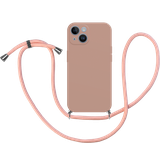 TPU Hoesje met Koord geschikt voor iPhone 14 - Roze