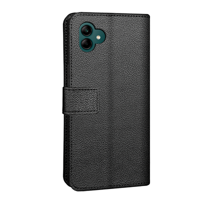 Cazy Wallet Classic Hoesje geschikt voor Samsung Galaxy A04 - Zwart