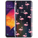 Hoesje geschikt voor Samsung Galaxy A50 - Flamingo