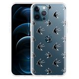 Hoesje geschikt voor iPhone 12 Pro Max - Zwaluwen