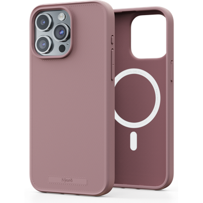 Njord Collections 100% GRS Slim Hoesje geschikt voor iPhone 15 Pro Max - Mag compatibel - Duurzaam materiaal - Roze