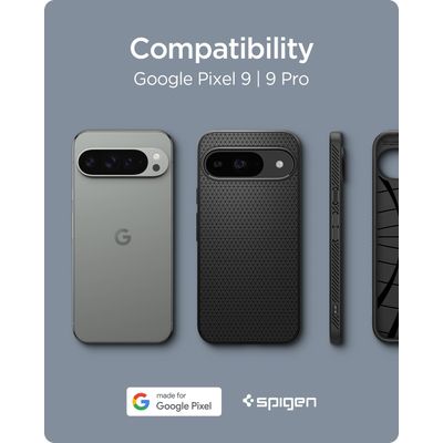 Spigen Hoesje geschikt voor Google Pixel 9 / 9 Pro - Liquid Air - Zwart