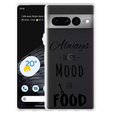 Hoesje geschikt voor Google Pixel 7 Pro - Mood for Food Black