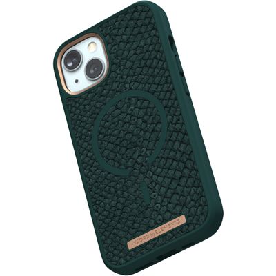 Njord Collections Salmon Leather iPhone 13 Case (Green) SL14142