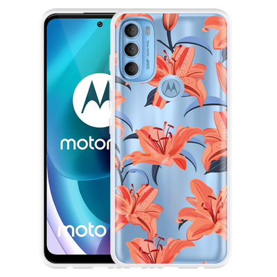 Cazy Hoesje geschikt voor Motorola Moto G71 - Flowers