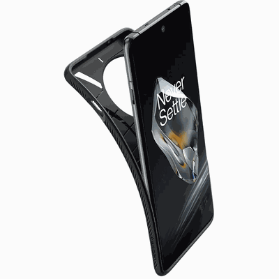 Hoesje geschikt voor OnePlus 12 - Spigen Liquid Air Case - Zwart