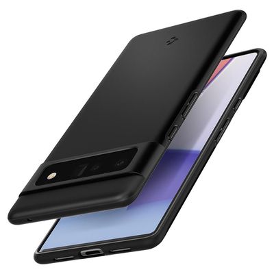 Google Pixel 6 Pro Hoesje - Spigen Thin Fit Case - Zwart