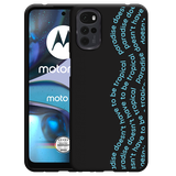 Hoesje Zwart geschikt voor Motorola Moto G22 - Tropical Paradise