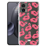Hoesje geschikt voor Motorola Edge 30 Neo - Inflatable Flamingos