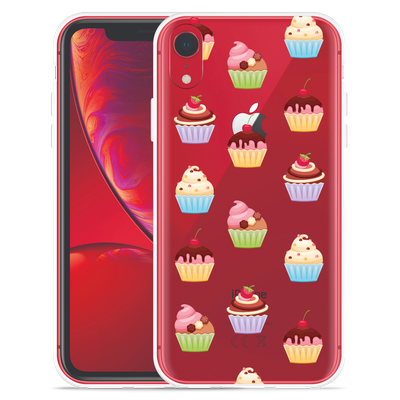 Cazy Hoesje geschikt voor iPhone Xr - Cupcakes