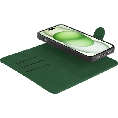 Cazy Uitneembaar Wallet Hoesje voor iPhone 14 Plus - Magfit 2-in-1 Hoesje met Pasvakjes - Groen