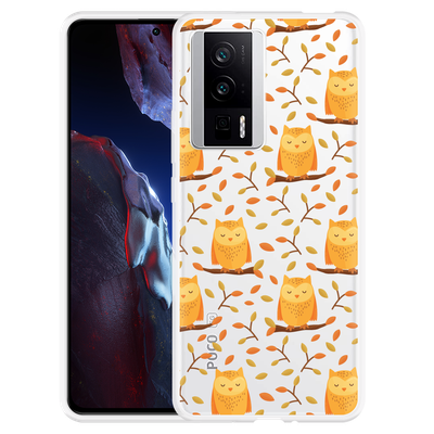 Cazy Hoesje geschikt voor Poco F5 Pro Cute Owls