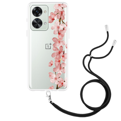 Cazy Hoesje met Koord geschikt voor OnePlus Nord 2T - Flower Branch