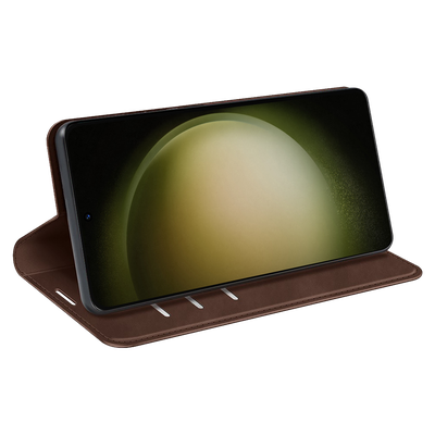 Cazy Wallet Magnetic Hoesje geschikt voor Samsung Galaxy S23+ - Bruin