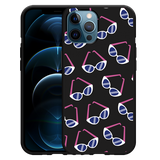 Hoesje Zwart geschikt voor iPhone 12 Pro Max - Retro Zonnebrillen I