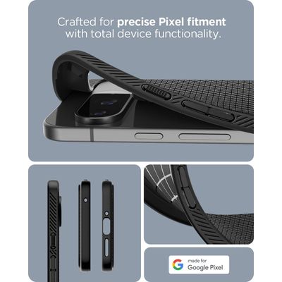 Spigen Hoesje geschikt voor Google Pixel 9 / 9 Pro - Liquid Air - Zwart