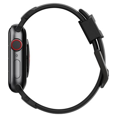 Bandje geschikt voor Apple Watch (38/40/41mm) - Spigen Rugged Band - Zwart