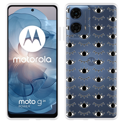 Cazy Hoesje geschikt voor Motorola Moto G04/G04s/G24/G24 Power I See You