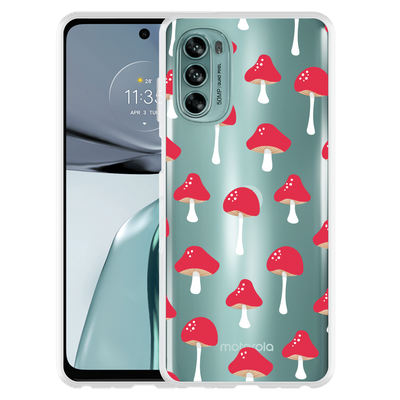 Cazy Hoesje geschikt voor Motorola Moto G62 5G - Paddenstoelen