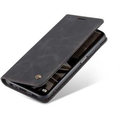 CASEME Samsung Galaxy A13 5G Retro Wallet Case - Black