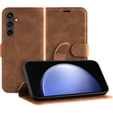 Premium Wallet Hoesje geschikt voor Samsung Galaxy S23 FE - Bruin