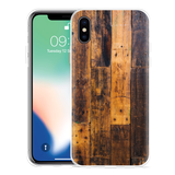 Hoesje geschikt voor iPhone X - Special Wood