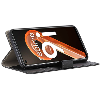 Cazy Wallet Classic Hoesje geschikt voor Realme 9i - Zwart