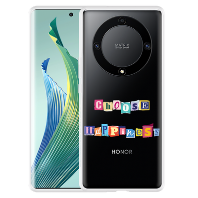 Cazy Hoesje geschikt voor Honor Magic5 Lite Choose Happiness