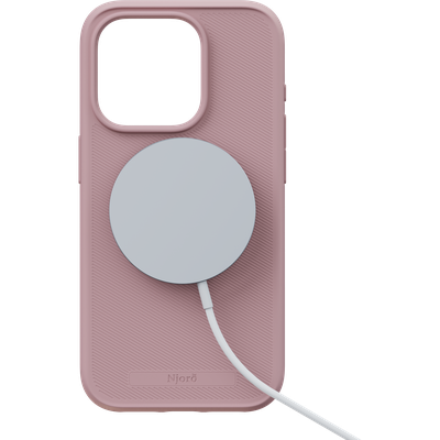 Njord Collections 100% GRS Slim Hoesje geschikt voor iPhone 15 Pro - Mag compatibel - Duurzaam materiaal - Roze