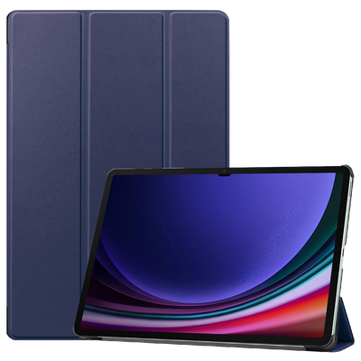 Cazy TriFold Hoes met Auto Slaap/Wake geschikt voor Samsung Galaxy Tab S9 Ultra - Blauw