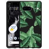 Hoesje Zwart geschikt voor Google Pixel 7 - Palm Leaves