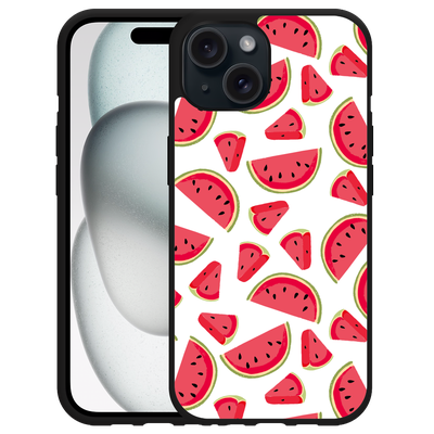Cazy Hardcase Hoesje geschikt voor iPhone15 Watermeloen