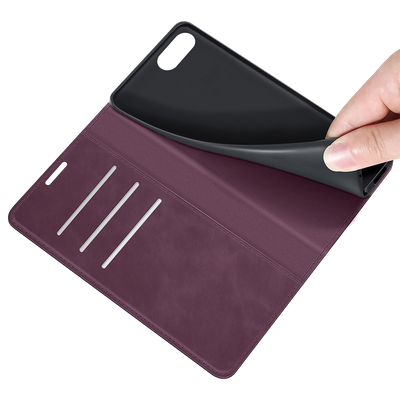 Cazy Wallet Magnetic Hoesje geschikt voor iPhone 7/8/SE 2020/2022 - Paars