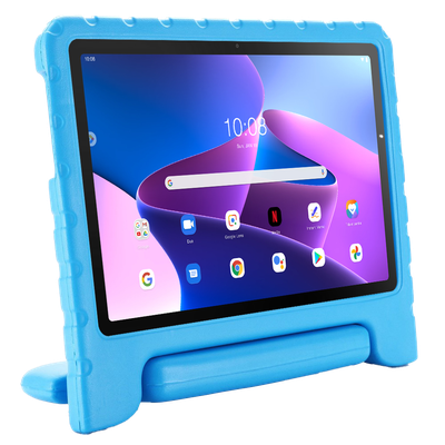 Cazy Kinderhoes geschikt voor Lenovo Tab M10 Gen 3 - Classic Kids Case Cover - Blauw