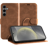 Premium Wallet Hoesje geschikt voor Samsung Galaxy S24 - Bruin