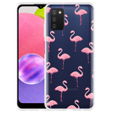 Hoesje geschikt voor Samsung Galaxy A03s - Flamingo